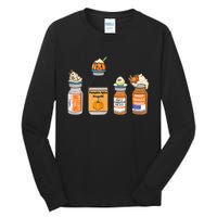 Pumpkin Spice Propofol Ativan Versed Haldol Nurse Halloween Tall Long Sleeve T-Shirt