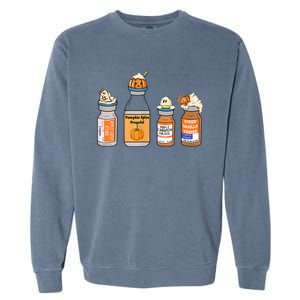 Pumpkin Spice Propofol Ativan Versed Haldol Nurse Halloween Garment-Dyed Sweatshirt