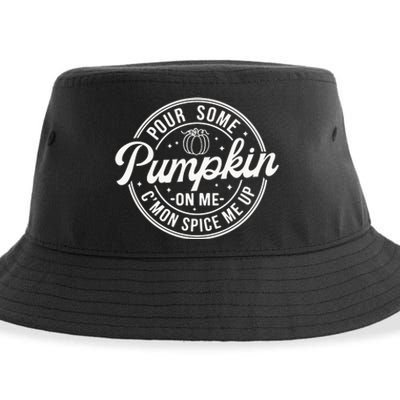 Pour Some Pumpkin On Me Fall Pumkin Season Sustainable Bucket Hat