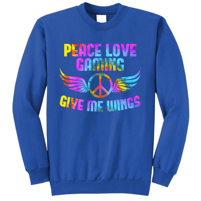 Peace Sign Peace Love Gaming Gamble Computer Game Gift Tall Sweatshirt