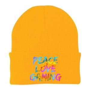 Peace Sign Peace Love Gaming Gaming Computer Game Gift Knit Cap Winter Beanie