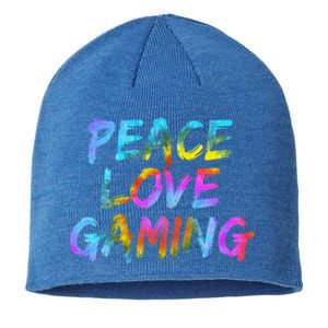 Peace Sign Peace Love Gaming Gaming Computer Game Gift Sustainable Beanie