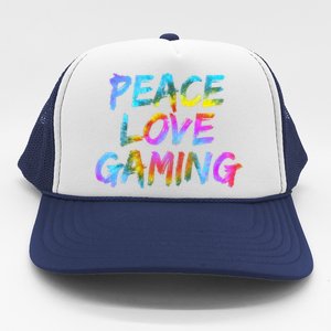 Peace Sign Peace Love Gaming Gaming Computer Game Gift Trucker Hat