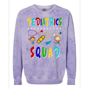 Pediatrics Squad Colorblast Crewneck Sweatshirt