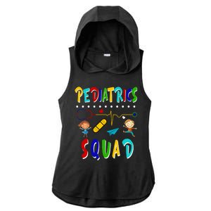 Pediatrics Squad Ladies PosiCharge Tri-Blend Wicking Draft Hoodie Tank