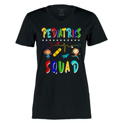 Pediatrics Squad Women's Momentum V-Neck T-Shirt