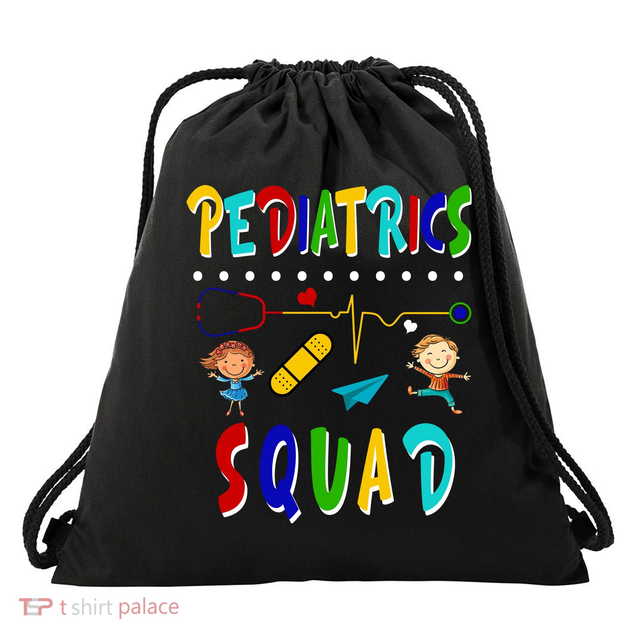 Pediatrics Squad Drawstring Bag