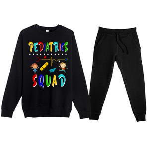 Pediatrics Squad Premium Crewneck Sweatsuit Set