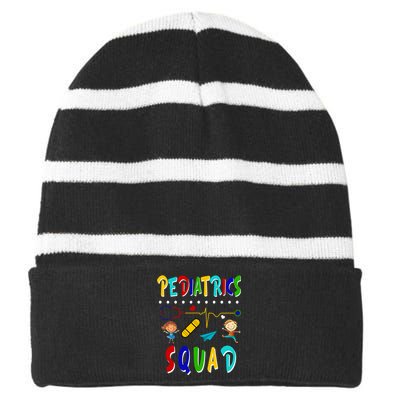 Pediatrics Squad Striped Beanie with Solid Band