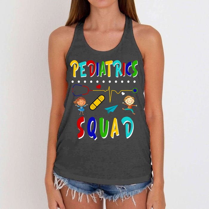 Pediatrics Squad Women's Knotted Racerback Tank