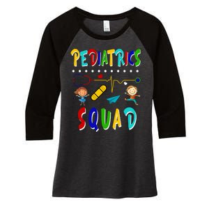 Pediatrics Squad Women's Tri-Blend 3/4-Sleeve Raglan Shirt