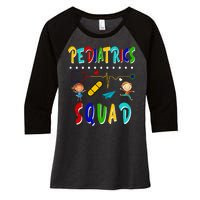 Pediatrics Squad Women's Tri-Blend 3/4-Sleeve Raglan Shirt