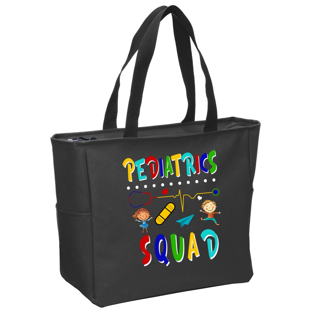 Pediatrics Squad Zip Tote Bag