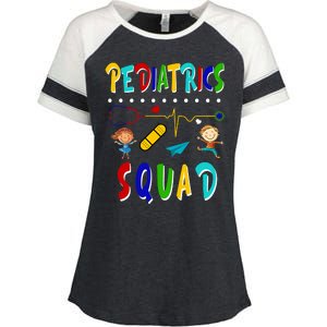 Pediatrics Squad Enza Ladies Jersey Colorblock Tee