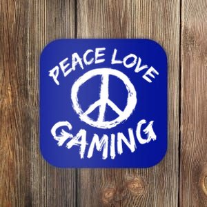 Peace Symbol Peace Love Gaming Gamble Love Computer Game Gift Coaster