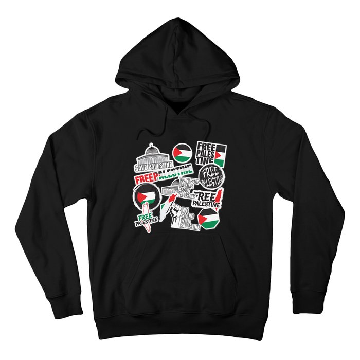 Palestine Solidarity Palestine Flag With Masjed Alaqsa Hoodie