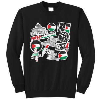 Palestine Solidarity Palestine Flag With Masjed Alaqsa Sweatshirt