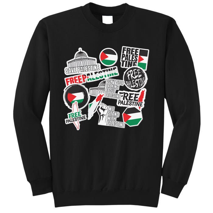 Palestine Solidarity Palestine Flag With Masjed Alaqsa Sweatshirt