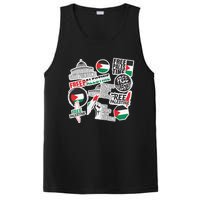 Palestine Solidarity Palestine Flag With Masjed Alaqsa PosiCharge Competitor Tank