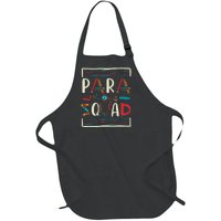 Para Squad Para Teacher Paraprofessional Full-Length Apron With Pockets