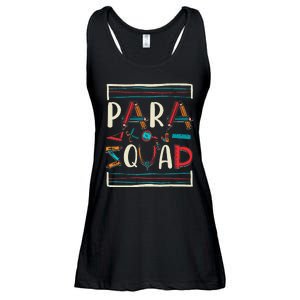 Para Squad Para Teacher Paraprofessional Ladies Essential Flowy Tank