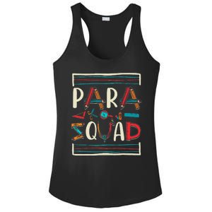 Para Squad Para Teacher Paraprofessional Ladies PosiCharge Competitor Racerback Tank