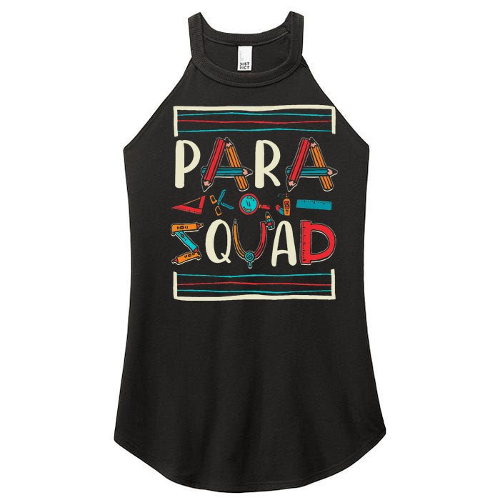 Para Squad Para Teacher Paraprofessional Women's Perfect Tri Rocker Tank