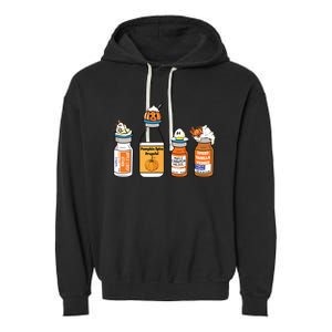 Pumpkin Spice Propofol Ativan Versed Haldol Nurse Halloween Garment-Dyed Fleece Hoodie