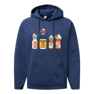 Pumpkin Spice Propofol Ativan Versed Haldol Nurse Halloween Performance Fleece Hoodie