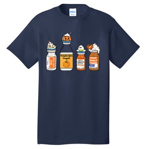 Pumpkin Spice Propofol Ativan Versed Haldol Nurse Halloween Tall T-Shirt