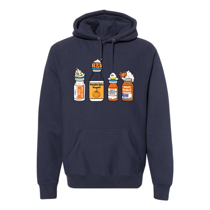 Pumpkin Spice Propofol Ativan Versed Haldol Nurse Halloween Premium Hoodie