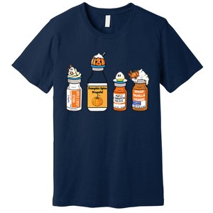 Pumpkin Spice Propofol Ativan Versed Haldol Nurse Halloween Premium T-Shirt