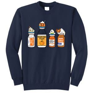 Pumpkin Spice Propofol Ativan Versed Haldol Nurse Halloween Tall Sweatshirt