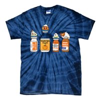 Pumpkin Spice Propofol Ativan Versed Haldol Nurse Halloween Tie-Dye T-Shirt