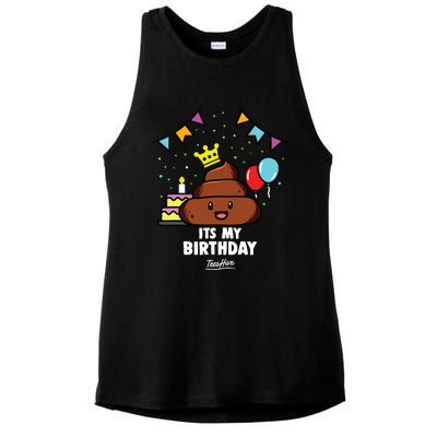 Poop Shit Poop Ladies PosiCharge Tri-Blend Wicking Tank