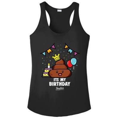 Poop Shit Poop Ladies PosiCharge Competitor Racerback Tank