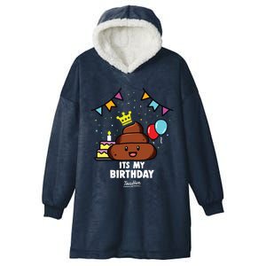 Poop Shit Poop Hooded Wearable Blanket