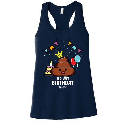 Poop Shit Poop Women's Racerback Tank