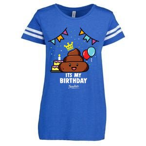 Poop Shit Poop Enza Ladies Jersey Football T-Shirt