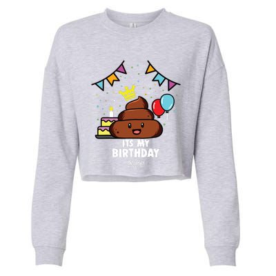 Poop Shit Poop Cropped Pullover Crew