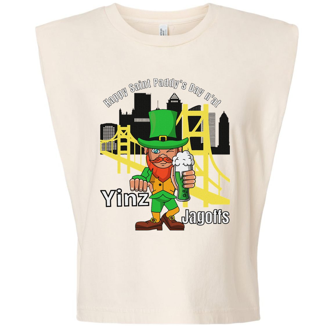 Pittsburgh St. PatrickS Day Garment-Dyed Women's Muscle Tee