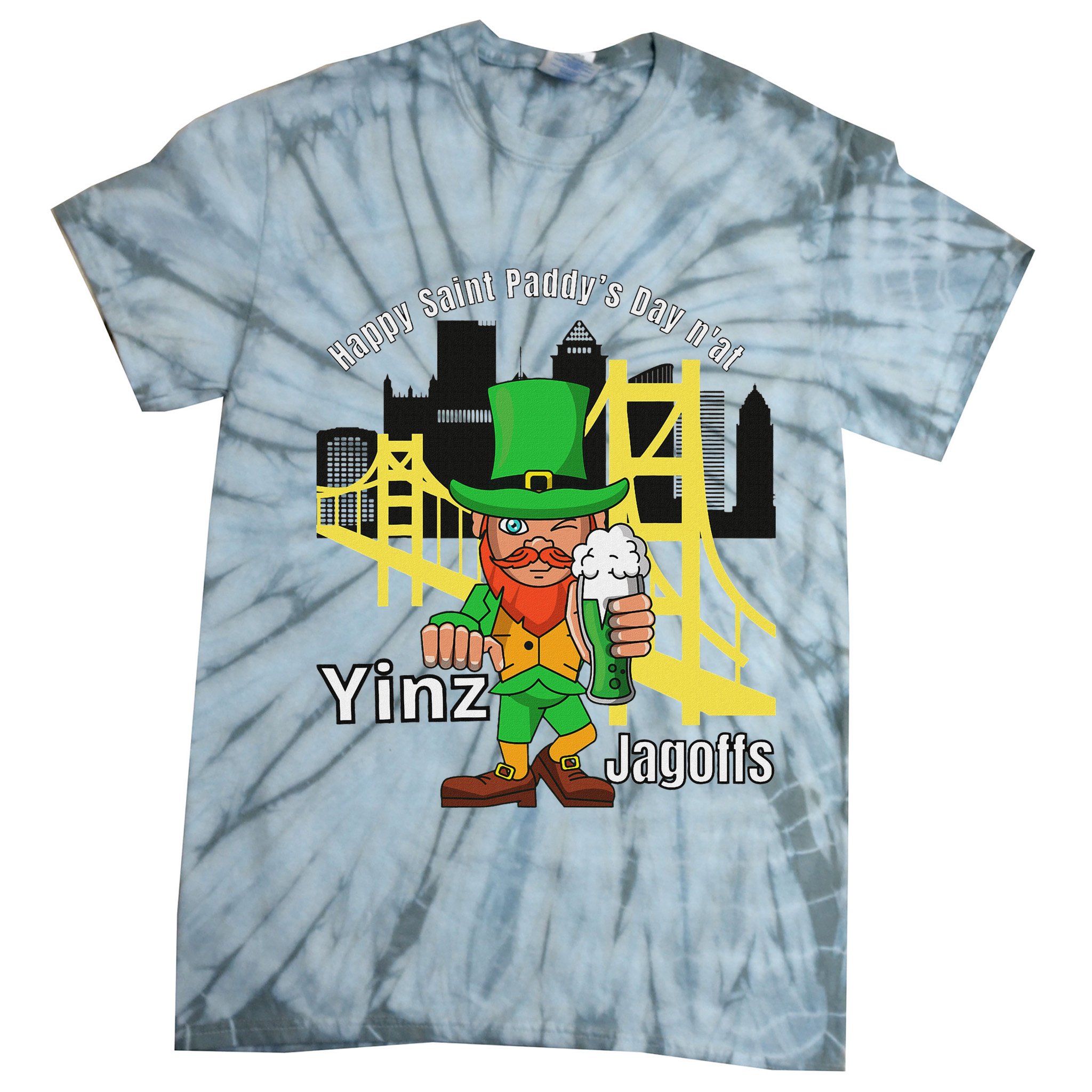 Pittsburgh St. PatrickS Day Tie-Dye T-Shirt