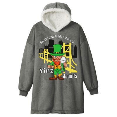 Pittsburgh St. PatrickS Day Hooded Wearable Blanket