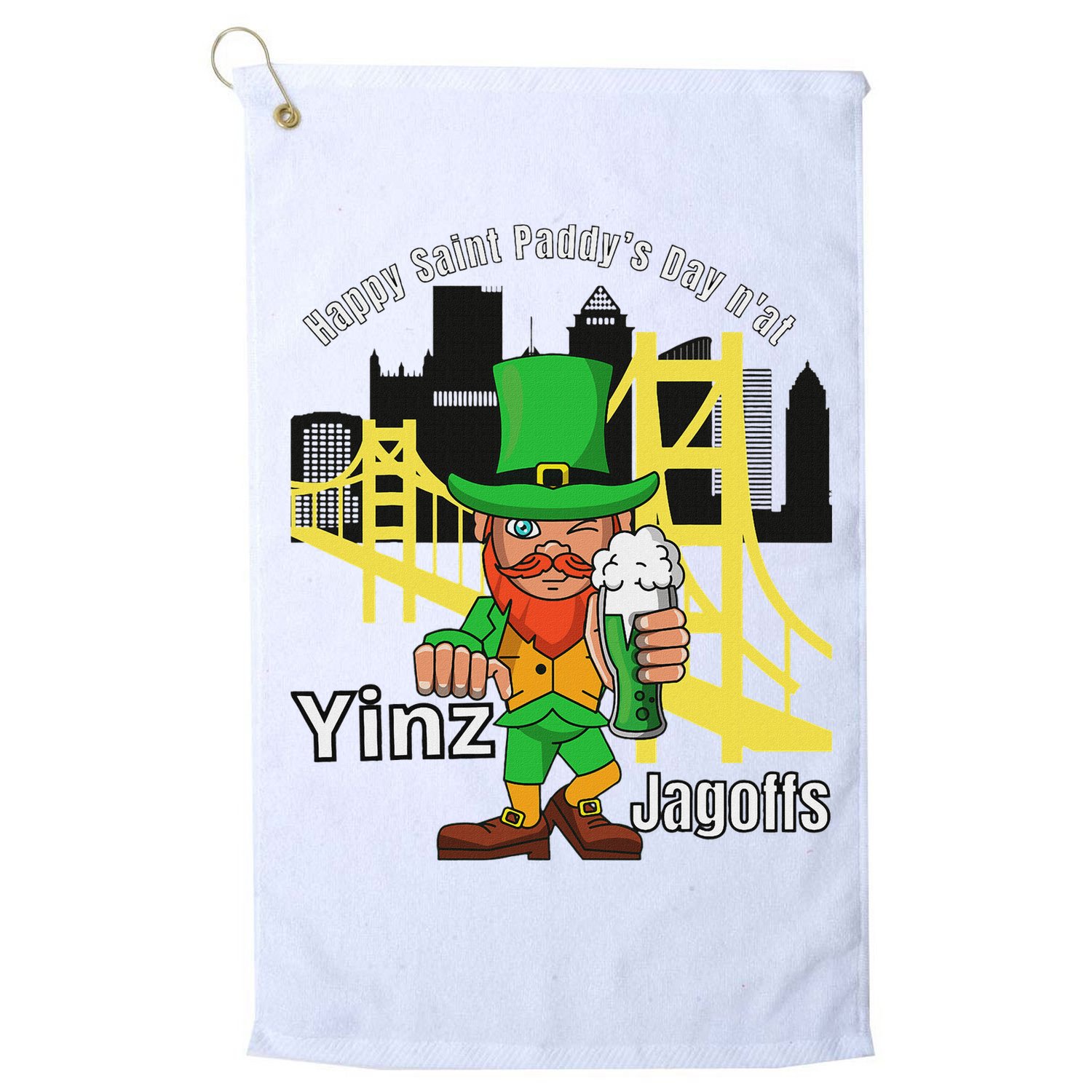 Pittsburgh St. PatrickS Day Golf Towel