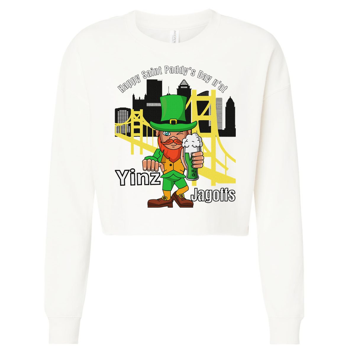 Pittsburgh St. PatrickS Day Cropped Pullover Crew