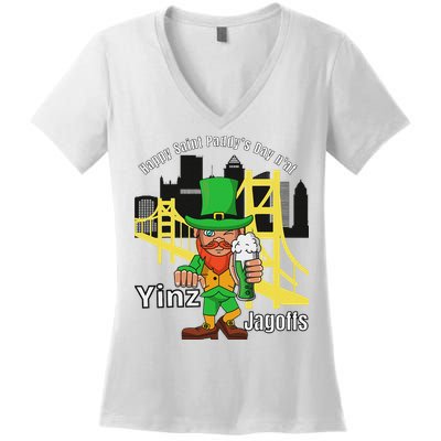 Pittsburgh St. PatrickS Day Women's V-Neck T-Shirt