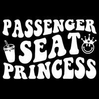 Princess Seat Passenger, Cute Girlfriend Princess Passenger Flat Bill Trucker Hat