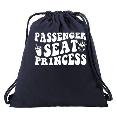 Princess Seat Passenger, Cute Girlfriend Princess Passenger Drawstring Bag