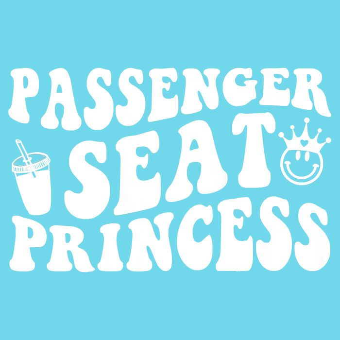 Princess Seat Passenger, Cute Girlfriend Princess Passenger Kids T-Shirt