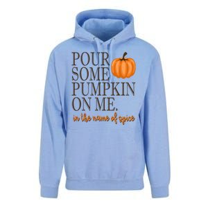 Pour Some Pumpkin On Me In The Name Of Spice Funny Fall Unisex Surf Hoodie